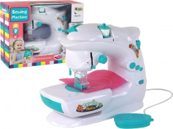Kinder-Nähmaschine wie echt, weiß, batteriebetrieben