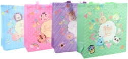 Geschenktasche mit Tieren aus Kunststoff 26,5 × 29,5 × 12 cm