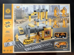 Bauset Garage und Baustelle mit Zubehör und Figuren