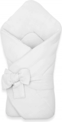 Musselin-Schnürwickeltuch NEW BABY weiß