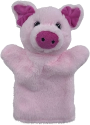 Plüsch-Handpuppe Schwein
