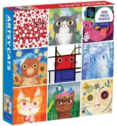 Puzzle Künstlerische Katzen