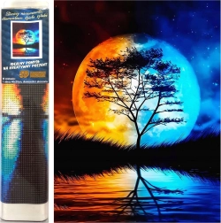 Diamantmalerei Nachtverbindung 30 × 40 cm