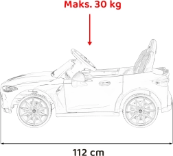Elektrisches Kinderauto BMW M4 – Weiß