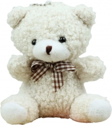 Weißer Plüschbär Anhänger 8 cm