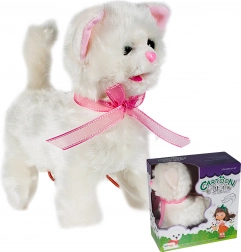 Kätzchen an der Leine mit Steuerung