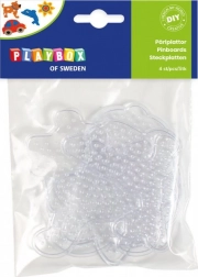 Playbox Steckplatten für Bügelperlen – Set mit 4 Stück