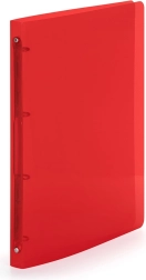 A4 Ringbuch rot mit vier Ringen