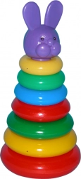 Bunte Steckpyramide mit Ringen für die Kleinsten