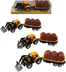 Traktor mit Anhänger und Schwungrad