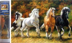 Norimpex Diamantmalerei Galoppierende Pferde 30 × 40 cm
