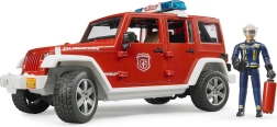Roter Feuerwehrauto Jeep Wrangler mit Figur und Zubehör