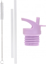 Verschluss, Bürste und Trinkhalm für Edelstahlflasche Blumen Garten