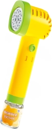 Automatische Seifenblasenpistole in Hammerform mit Nachfüllflüssigkeit