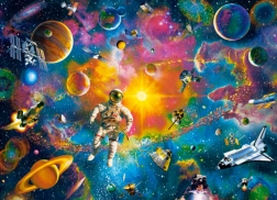 Puzzle 200 Teile Mann im Weltraum