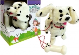Interaktiver Dalmatiner an der Leine mit Knochen-förmiger Fernbedienung