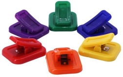 Magnetische Notizklammern Toro, Set mit 6 Stück, Farbmix