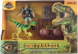 Dinosaurier mit Soldat und Zubehör