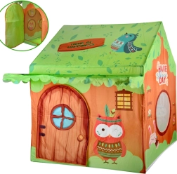 Buntes Kinderzelt Haus „Waldfreunde“ mit Tasche