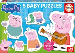 Baby-Puzzle Peppa Wutz 5-in-1 (2–5 Teile)