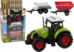 Großer Traktor mit LED-Lichtern und Sounds – Set mit 2 landwirtschaftlichen Maschinen