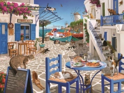 Puzzle Katzen auf Mykonos RAVENSBURGER 1500 Teile