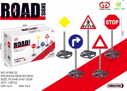 Mega-Set mit Verkehrsschildern für Kinder