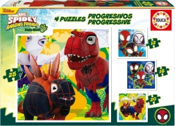 Educa Puzzle Spidey und seine erstaunlichen Freunde: Dino-Web 4-in-1