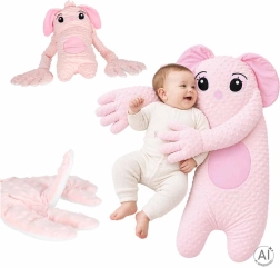 Rosa beruhigendes Kissen für Babys mit Klopffunktion