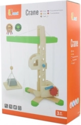 Holzkran mit Seilwinde