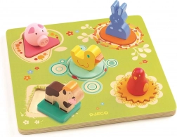 Djeco auf dem Bauernhof – hölzernes Einlegepuzzle für die Kleinsten