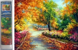 Diamantmalerei Herbst im Park 30 × 40 cm