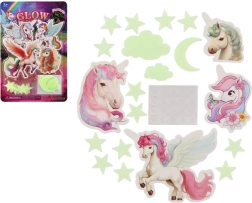 Leuchtende Einhörner für Wand und Decke