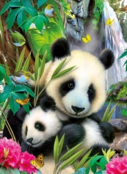 Ravensburger Puzzle Lovely Panda 300 Teile