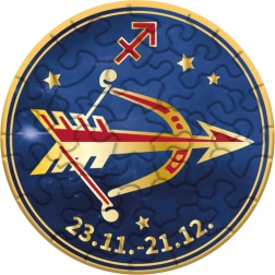 Curiosi rundes Puzzle Tierkreis Schütze 33 Teile