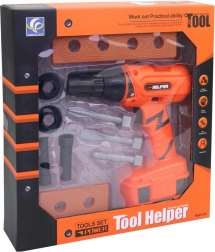 Elektrische Bohrmaschine für Kinder mit Zubehör