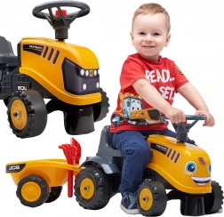 Laufrad JCB mit Anhänger für Kinder ab 1 Jahr