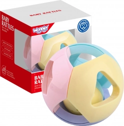 Woopie Baby pastellfarbene Rassel-Kugel für Babys 0m+