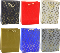 Papiertüte mit goldenen Mustern