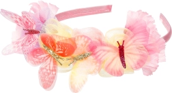 Souza Haarreif Lilyanne mit Blumen und Schmetterlingen