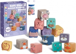 WOOPIE sensorische Kinderwürfel und Tierpuzzle 12 Stück