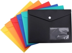 Dokumentenmappe mit Druckknopf 22 × 17 cm