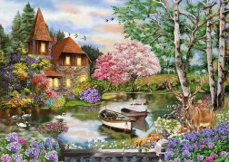 Puzzle Haus am See 1000 Teile SCHMIDT