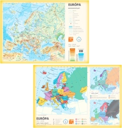 Europa-Karte A3 – beidseitig, Papier