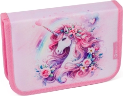 Bagmaster Beta Schul-Federmäppchen mit zwei Klappen – Einhorn