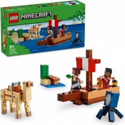 LEGO Minecraft Piratenfahrt – Piratenschiff mit Tieren und Piraten (8+)