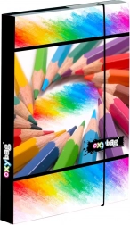 Heftbox A4 Buntstifte mit Gummiband