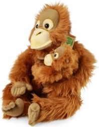 Rappa Plüsch-Orang-Utan mit Jungtier 28 cm ECO-FRIENDLY