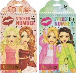 Kreativ-Set Kleben nach Zahlen – 12 Vorlagenblätter und 6 Stickerbögen