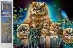 Diamantmalerei Waldwächter 30x40 cm